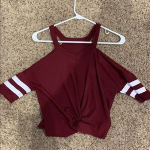 off the shoulder shirt